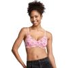 imageJockey Womens Bra Organic Cotton Stretch Triangle BraletteRose Candy Cane