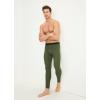 imageJockey Mens Baselayer Waffle PantMilitary Green Heather