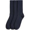imageJockey Mens Socks Mens NonBinding Crew Socks  3 PackNavy