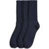 imageJockey Mens Socks Mens NonBinding Crew Socks  3 PackNavy