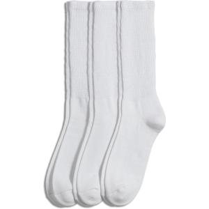 imageJockey Mens Socks Mens NonBinding Crew Socks  3 PackWhite