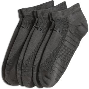 imageJockey Mens Socks Mens Made in America Sport Low Cut Socks  3 PackGrey