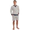 imageJockey Mens Loungewear Lightweight Cotton Blend Fleece Crew SweatshirtSeriously Stripe