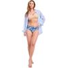 imageJockey Womens Underwear Plus Size Elance Bikini  3 PackCoveRain StripeLuscious Blue Bloom