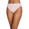 imageJockey Womens Underwear Plus Size Elance French Cut  3 PackDiamond WhitePrim FloralEarth Rose
