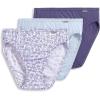 imageJockey Womens Underwear Plus Size Elance French Cut  3 PackMidnight IrisBouquet BloomFrothy Blue