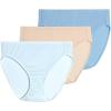 imageJockey Womens Underwear Plus Size Elance French Cut  3 PackGeo LineBarely PeachWatercolor Blue