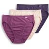 imageJockey Womens Underwear Plus Size Elance French Cut  3 PackOatmealBoysenberryPerfect Purple
