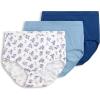 imageJockey Womens Underwear Supersoft Breathe Brief  3 PackBlue StardustStardust Tropic BouquetMarina Blue