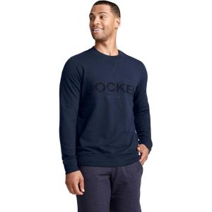 imageJockey Mens Loungewear Lightweight Cotton Blend Fleece Crew SweatshirtJockey Blue