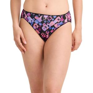 imageJockey Womens Underwear No Panty Line Promise Tactel Hi CutPurple Diamonds