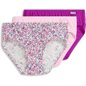 imageJockey Womens Underwear Plus Size Elance Bikini  3 PackLavender Meadow
