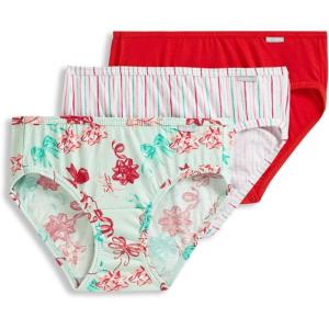 imageJockey Womens Underwear Plus Size Elance Bikini  3 PackRed Holiday Bow