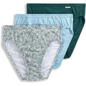 imageJockey Womens Underwear Plus Size Elance French Cut  3 PackCactus PineFlowering LineBleached
