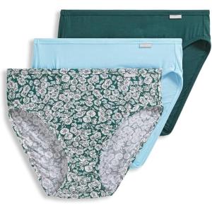 imageJockey Womens Underwear Plus Size Elance French Cut  3 PackFunky Cactus FloralBleachedCactus Pine