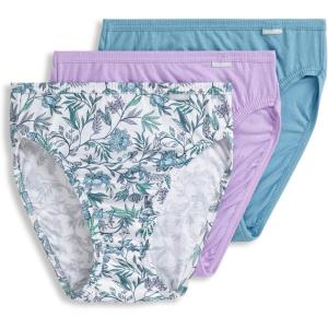 imageJockey Womens Underwear Plus Size Elance French Cut  3 PackWyndham Floral