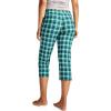 imageJockey Womens Sleepwear Soft Cool CapriEmergent Plaid