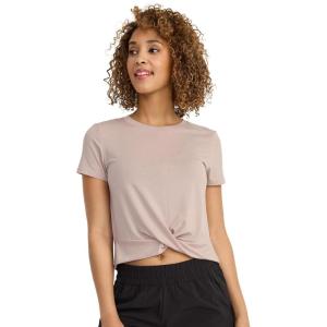 imageJockey Womens Activewear EVERACTIVE TwistFront TeeOatmeal Heather