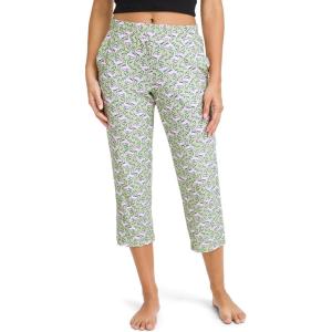 imageJockey Womens Sleepwear Soft Cool CapriGreen Flamingo Geo
