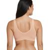 imageJockey Womens Bra Seamfree Cotton Blend Light Support BraletteLight Beige