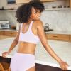 imageJockey Womens Bra Seamfree Cotton Blend Light Support BraletteViolet Veil