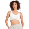 imageJockey Womens Bra Seamfree Cotton Blend Light Support BraletteDiamond White
