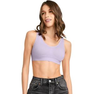 imageJockey Womens Bra Seamfree Cotton Blend Light Support BraletteViolet Veil