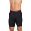 imageJockey Mens Underwear Chafe Proof Pouch Microfiber 85quot Long Leg Boxer BriefBlack