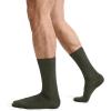 imageJockey Mens Socks Dress Crew Socks  3 PackRocky Beach HeatherSableMire Green