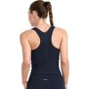imageJockey Womens Activewear EVERACTIVE Racerback Crop Tank with Builtin BraNeo Navy