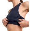 imageJockey Womens Activewear EVERACTIVE Racerback Crop Tank with Builtin BraNeo Navy