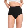 imageJockey Womens Shapewear Skimmies Cotton Stretch 360 Tummy Smoothing Brief  3 PackBlackLightBlack