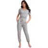 imageJockey Womens Sleepwear Organic Cotton Stretch JoggerGrey Heather