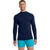 imageJockey Mens Baselayer Cotton Stretch Long Sleeve Mock Neck TeeNavy