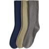 imageJockey Mens Socks Dress Crew Socks  3 PackMossBattleship Grey HeatherJockey Blue