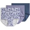 imageJockey Womens Shapewear Skimmies Cotton Stretch 360 Tummy Smoothing Brief  3 PackElegant Floral
