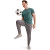 imageJockey Mens Activewear EVERACTIVE Crew Neck TeeCactus Pine Heather