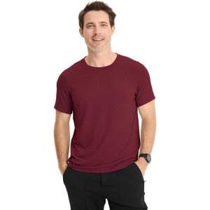 imageJockey Mens Activewear EVERACTIVE Crew Neck TeeRed Pear Heather