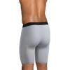 imageJockey Mens Underwear Active Ultra Soft Modal 9quot Long Leg Boxer BriefBlackLantern GreyMid Grey