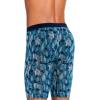 imageJockey Mens Underwear Active Ultra Soft Modal 9quot Long Leg Boxer BriefBlue ChambrayChevron ImpressionsGrey Dove