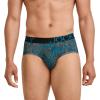 imageJockey Mens Underwear ActiveStretch Brief  4 PackTeal Plumes