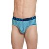 imageJockey Mens Underwear ActiveStretch Brief  4 PackTrue NavyCool White and Blue StripeTrue NavyTurquoise Gem