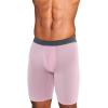 imageJockey Mens Underwear Active Ultra Soft Modal 9quot Long Leg Boxer BriefSmokey PurpleBattleship GreyDeep Lagoon