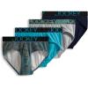 imageJockey Mens Underwear ActiveStretch Brief  4 PackTeal Plumes