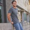 imageJockey Mens Casualwear Made2Fit Crew Neck TShirtBattleship Grey