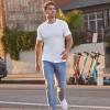 imageJockey Mens Casualwear Made2Fit Crew Neck TShirtWhite