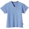 imageJockey Unisex Scrubs Classic Unisex One Pocket Stretch Scrub TopCeil Blue