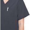 imageJockey Unisex Scrubs Classic Unisex One Pocket Stretch Scrub TopCharcoal