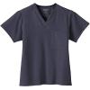 imageJockey Unisex Scrubs Classic Unisex One Pocket Stretch Scrub TopCharcoal
