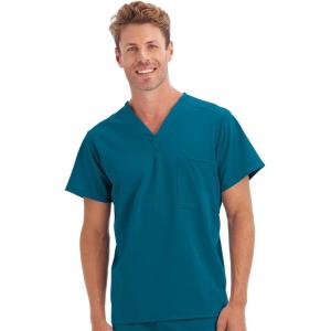 imageJockey Unisex Scrubs Classic Unisex One Pocket Stretch Scrub TopCaribbean